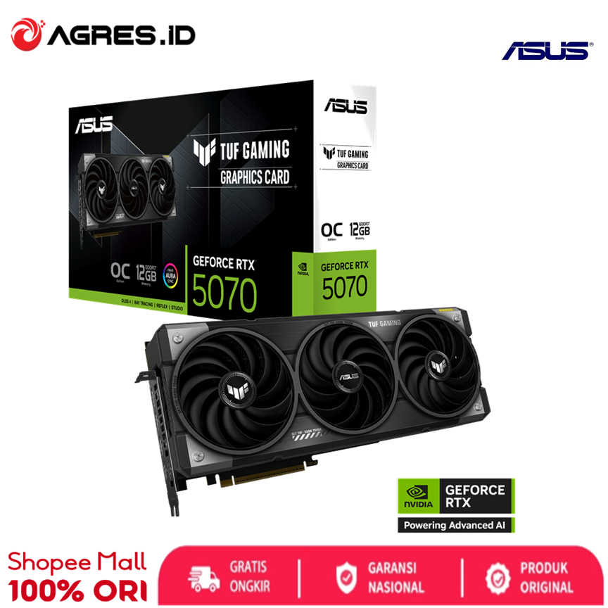 ASUS TUF GAMING VGA NVIDIA RTX 5070 12GB GDDR7 OC 3Y