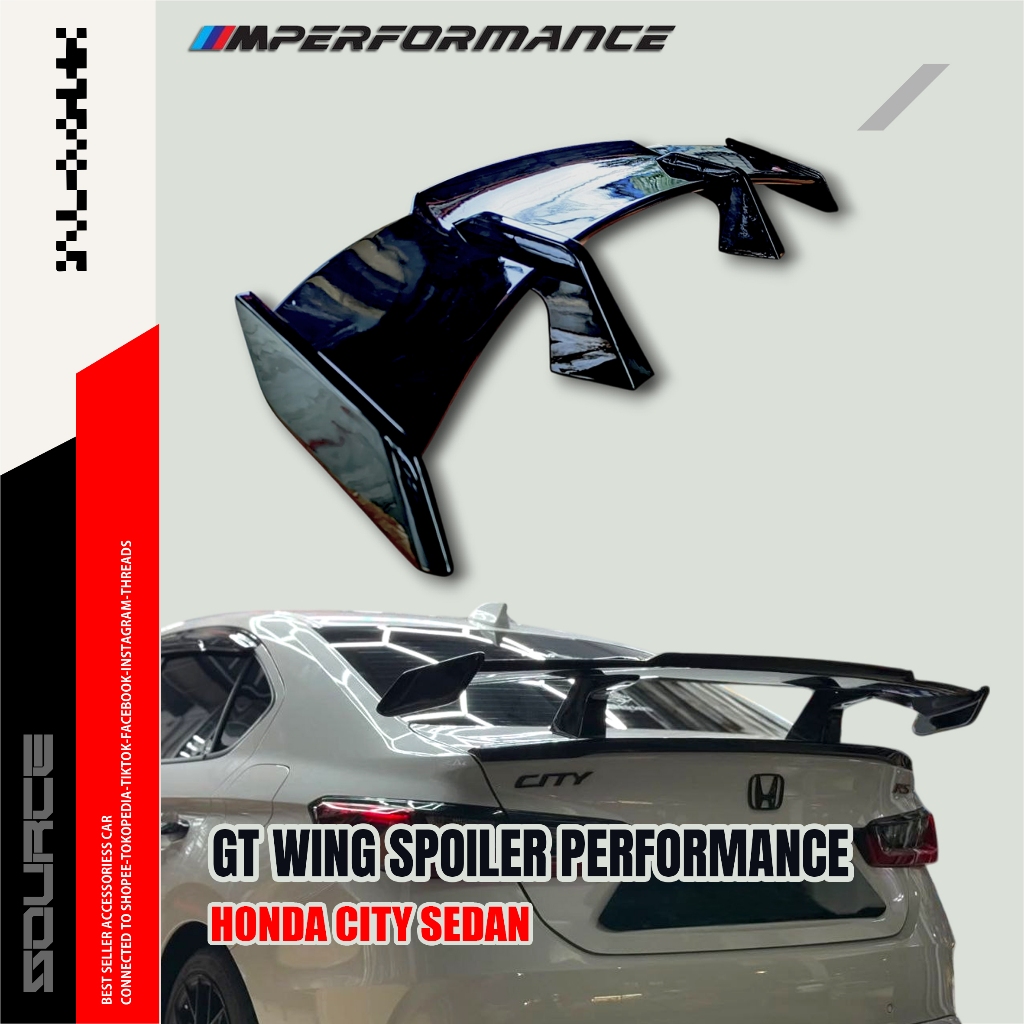 GT WING M PERFORMANCE REAR SPOILER MP HONDA CITY SEDAN 2021 - NOW