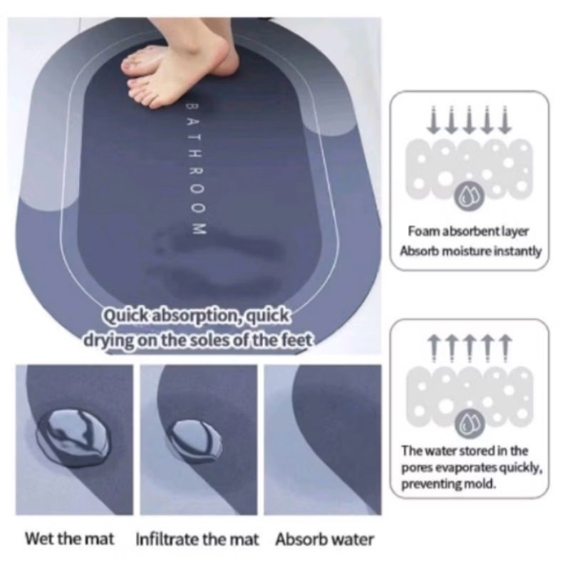 KESET KAKI VIRAL / KESET KAKI ANTI SLIP / KESET KAKI ANTI AIR / KESET KAKI DAPUR / KESET KAKI