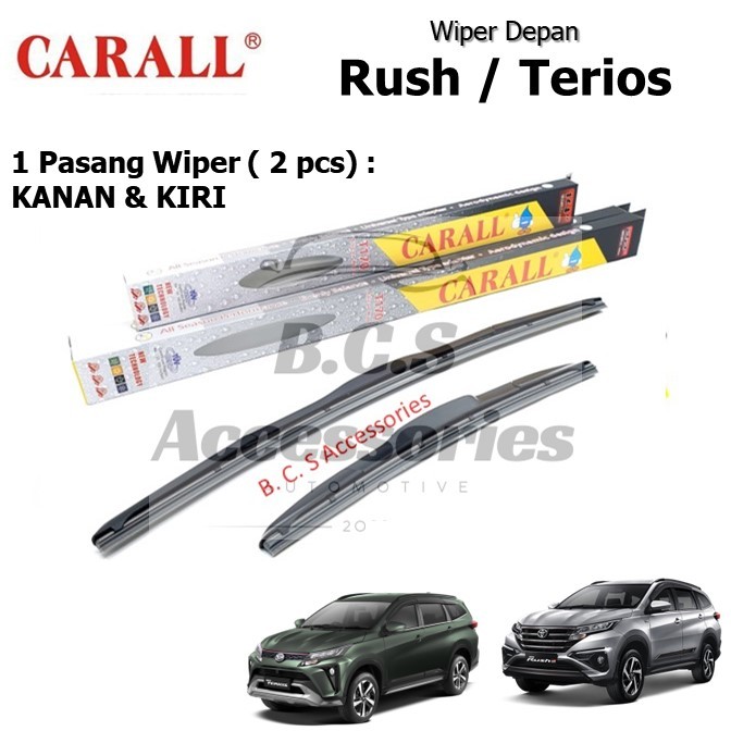 Wiper Kaca Depan Mobil RUSH / TERIOS Hybrid Premium Carall
