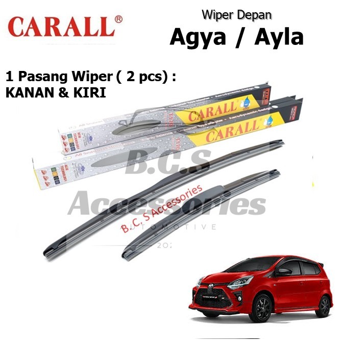 Wiper Kaca Depan Mobil AGYA / AGYA Hybrid Premium Carall