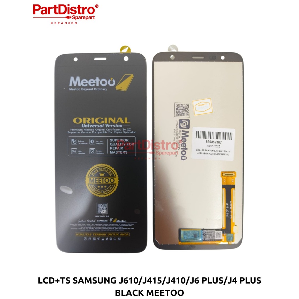 LCD TOUCHSCREEN SAMSUNG GALAXY J6+ PLUS J610 SM-J610F / J4+ PLUS J415 SM-J415F BLACK