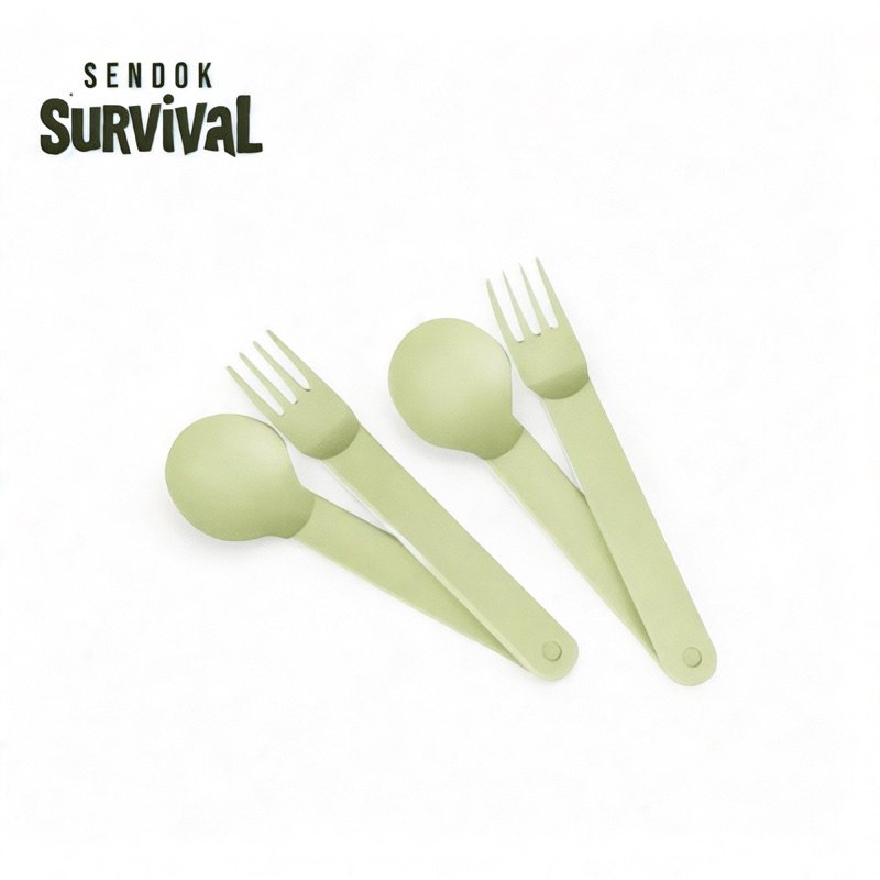 sendok set mendaki / Spoon & Fork/Sendok Garpu Set - sendok outdoor