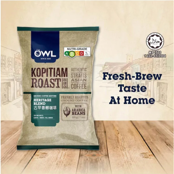 

OWL Kopitiam Roast And Ground Heritage Blend Coffee 500G