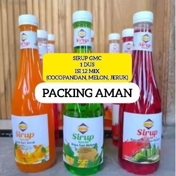 

SIRUP GMC DUS 630ml ISI 12 PACKING AMAN LANGSUNG KIRIM