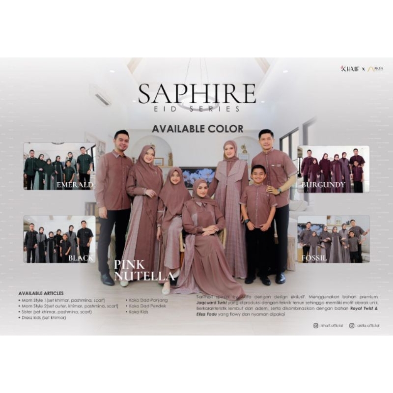 Saphire by Akifa (Koko Dad Lengan Panjang)