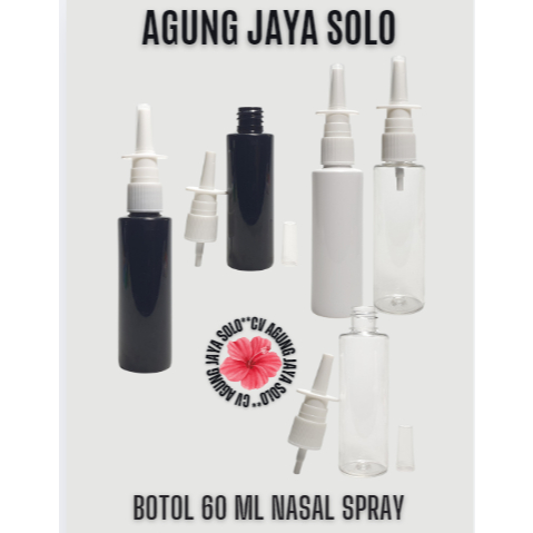 Botol 60 ml RF Nasal Spray / Botol Pet / Botol Kosmetik RF / Botol Spray / Botol Handsanitizer / Bot