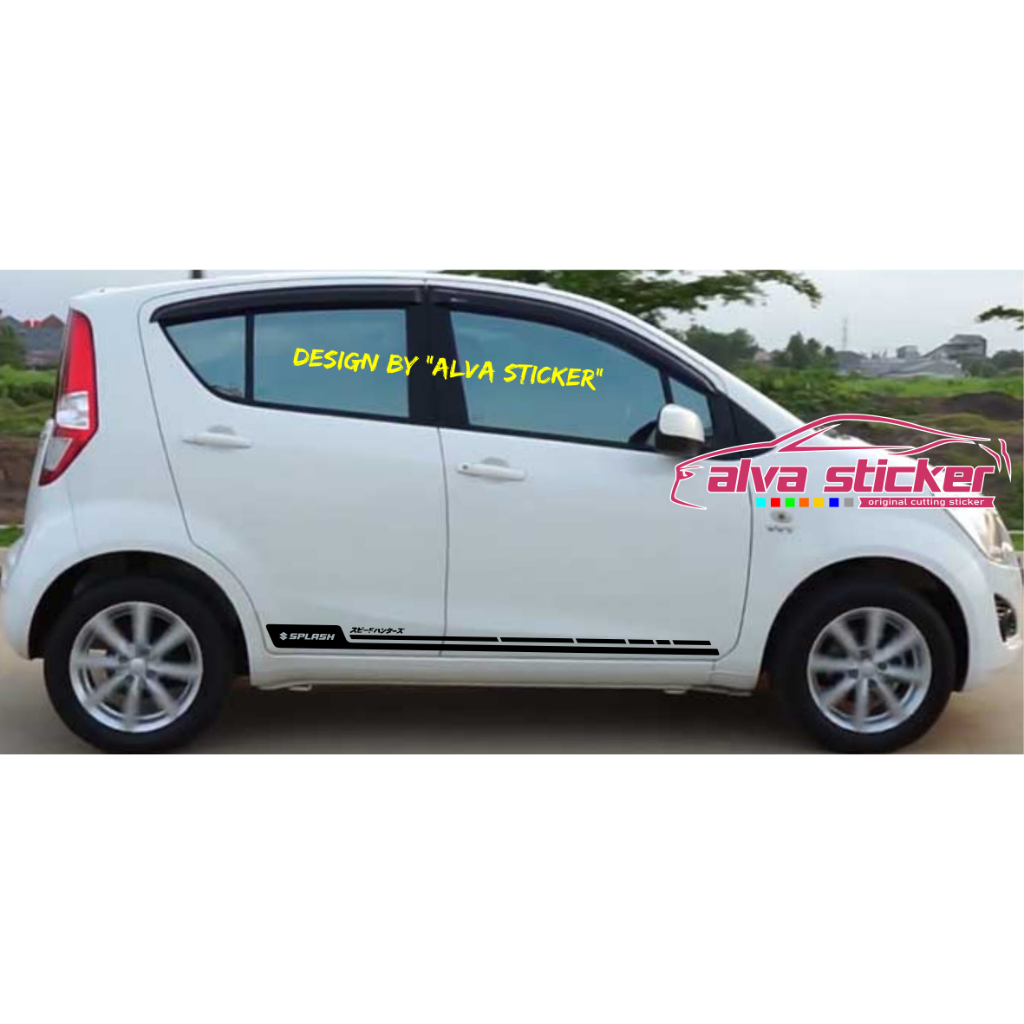 sticker stiker splash stiker splash simple list minimalist mobil suzuki splash AT GL GX sticker cutt