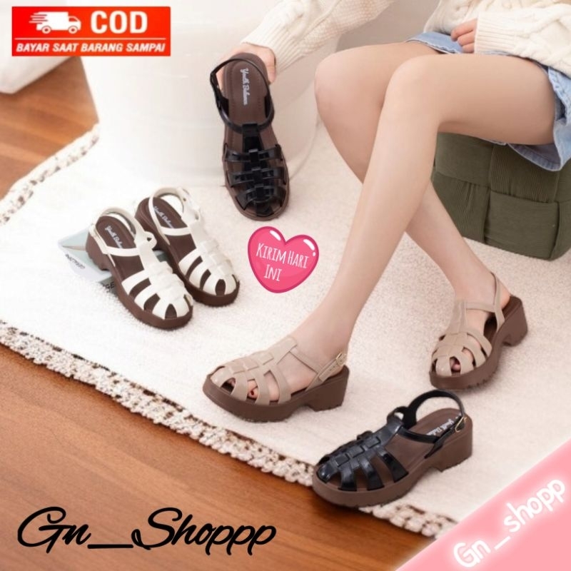 Sandal Wanita Tali Jelly Gladiator Tinggi 5 cm Youth Balance 065-4