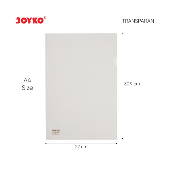 

Map L Clear Sleeve Bening / Transparant F4 A4