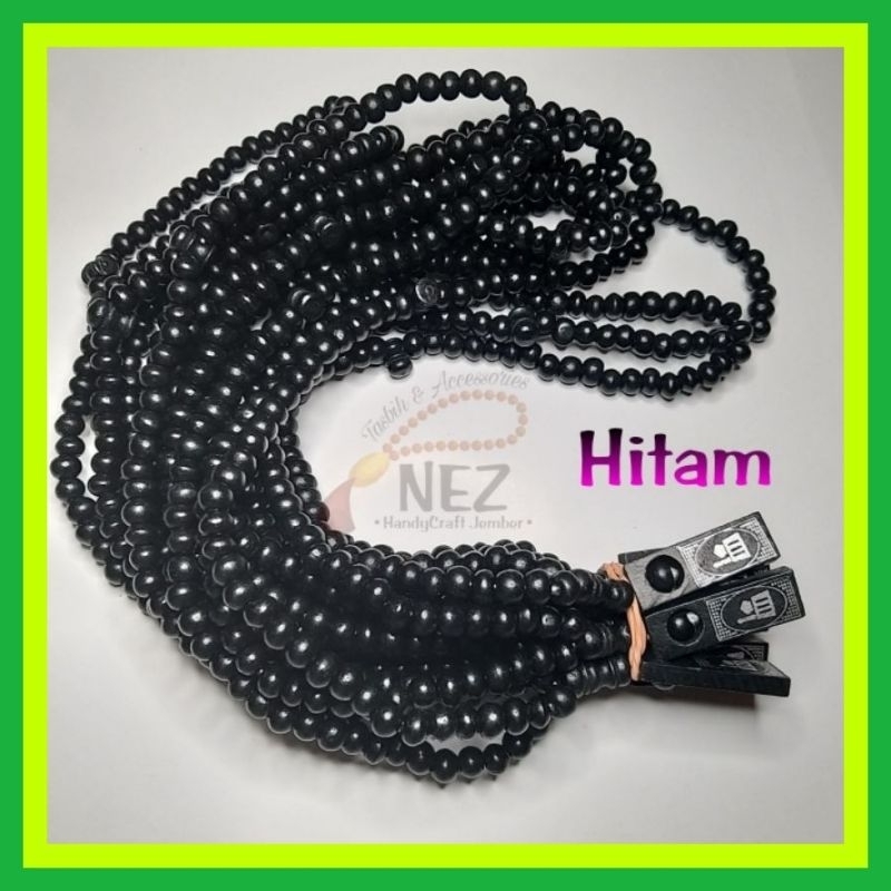 •MINOR 20 PCS•Tasbih Kayu Souvenir 99 Butir Kayu Kopi Murah Meriah Cocok Untuk Souvenir Pernikahan, 