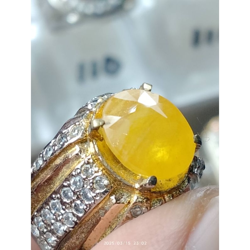 CINCIN PERMATA NATURAL YAKUT CEYLON