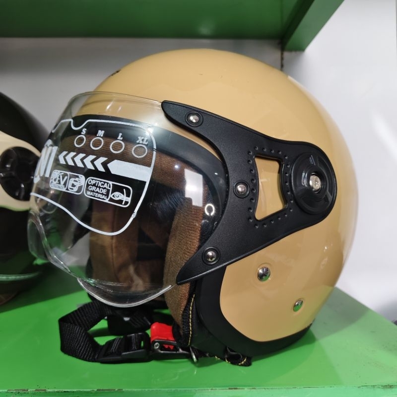 Helm Bogo Hijab NIELS Kaca Pilot Untuk Pria/Wanita Hijab Dewasa SNI
