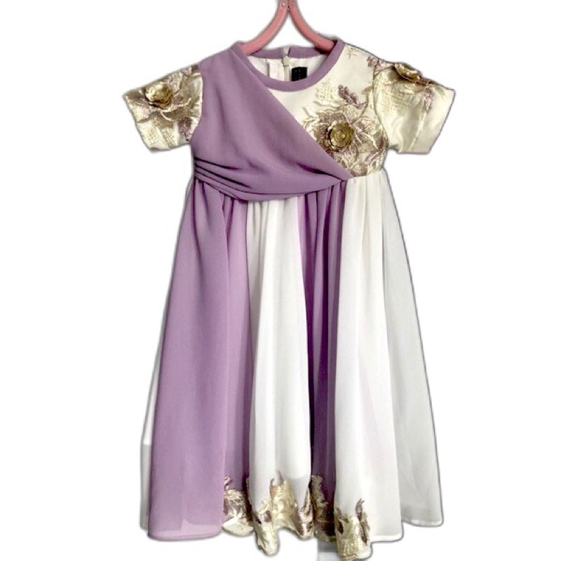 Preloved Dress anak lilac