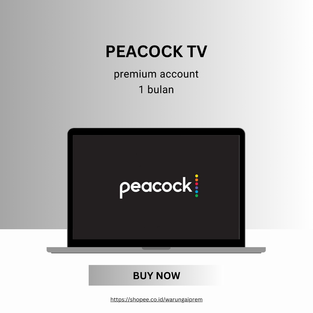 Peacock TV Premium 1 Bulan | Full Garansi | Support Full 24 jam