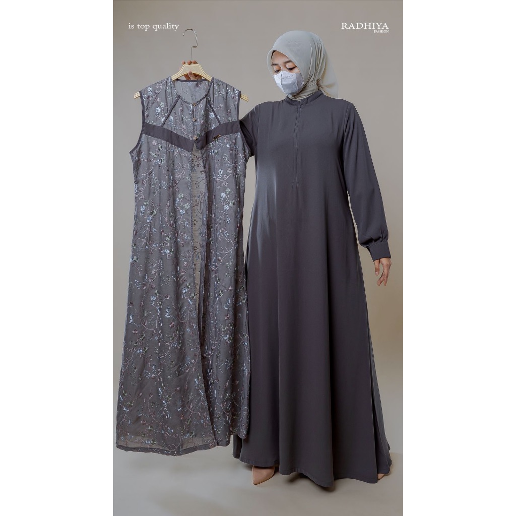 Gamis Outer by Radhiya / Radhiya Dress / Dress Outer Radhiya / Gamis Radhiya Mewah / Gamis Lebaran /