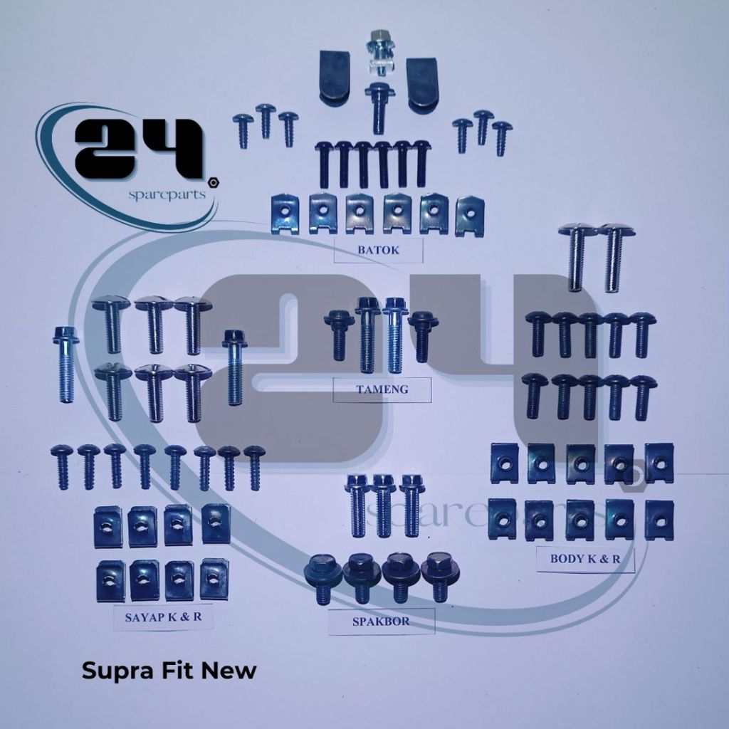 Baut/Baud Body Motor Honda Supra Fit New
