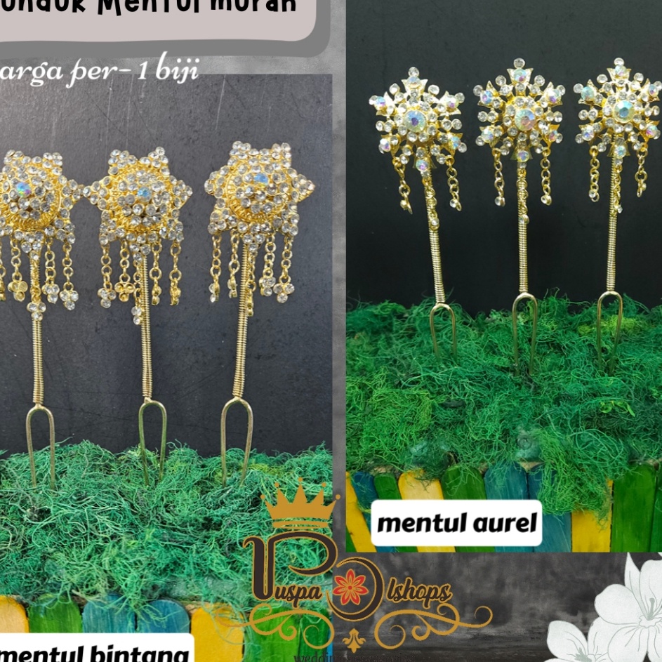 Big Sale cunduk mentul cunduk mentul pengantin cunduk sanggul mentul kembang goyang cunduk mentul mu