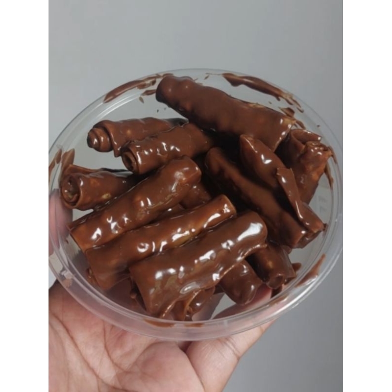 

pangsit lumer / pangsit coklat
