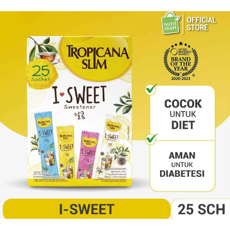 

MENJAGA KADAR GULA DARAH!!! Tropicana Slim I-Sweetener (25 Sachet).