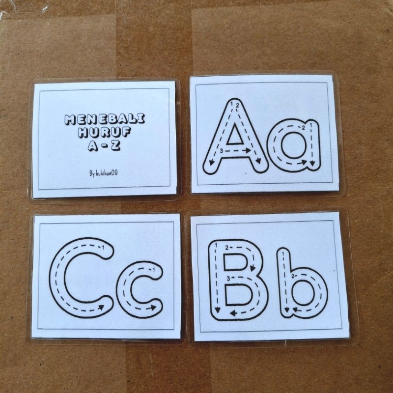 KARTU HURUF DAN ANGKA / FLASHCARD HURUF DAN ANGKA SUDAH DILAMINATING