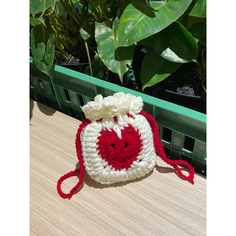 Mini Crochet Pouch | Pouch Rajut Mini