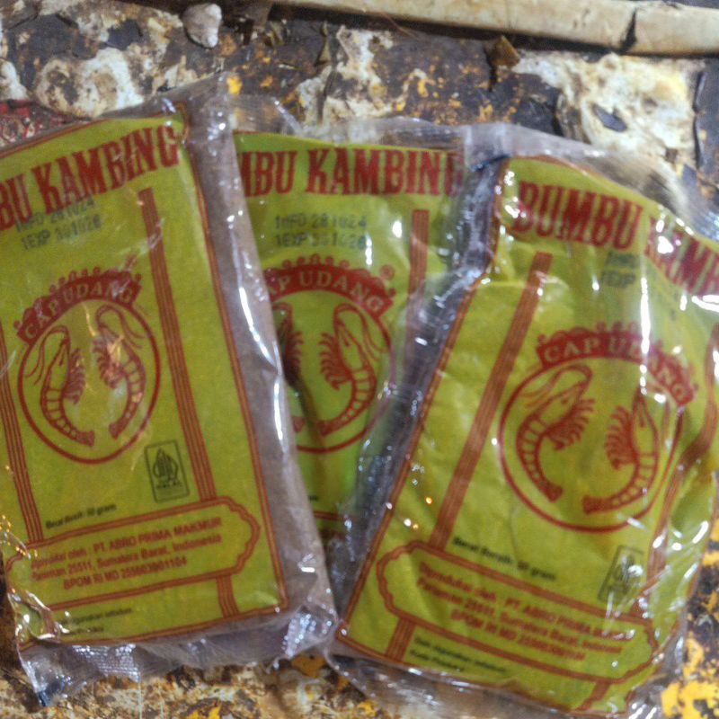 

Bumbu Kambing Cap Udang Kemasan 50g