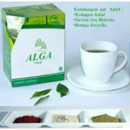 

Teh Hijau Premium Yang Dipadukan Dengan Kolagen Halal - ALGA TEA