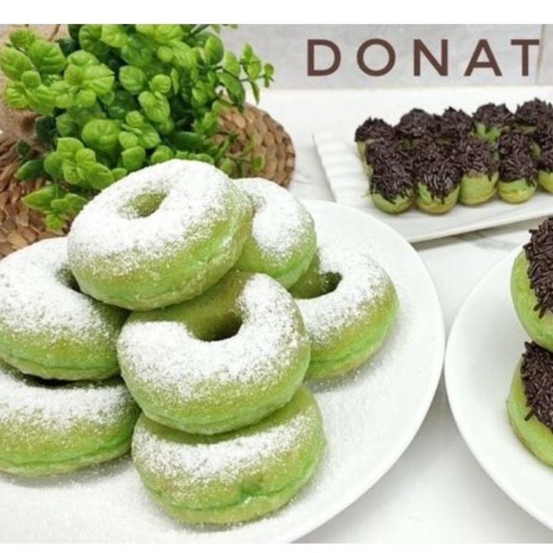 

Donat pandan 3D edo isi 20 pcs enak, praktis, dan halal