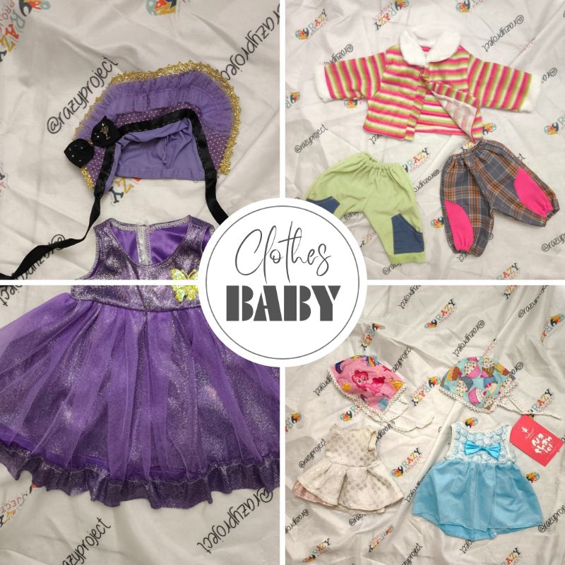 [Clothes] Reborn Baby Doll Pakaian Baju Dress Boneka Cute Lucu Cantik Kawaii Fuwa