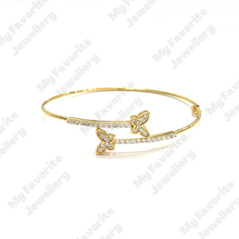 Gelang Bangle Kupu-kupu Simple Gelang Emas Asli Kadar 700