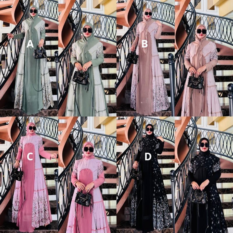 Safitri Eid Series Gamis Set Hijab By Refa