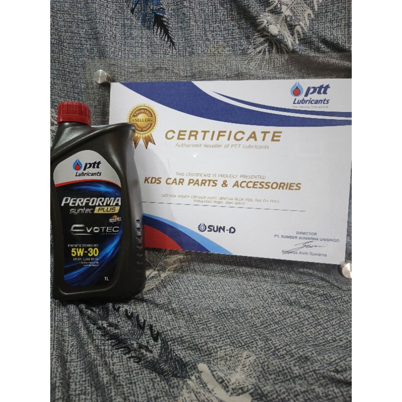 oli mobil motor matic PTT 5W-30 original 1 liter