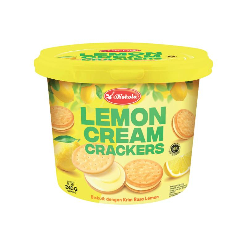 

Kokola Crackers Lemon Cream 240g Kemasan Jar / Bucket Murah Surabaya