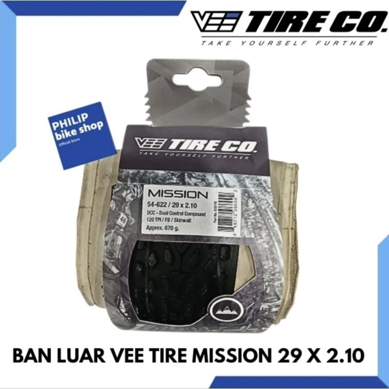 Ban Luar Sepeda Vee Tire Mission 29 x 210 Skinwall DCC