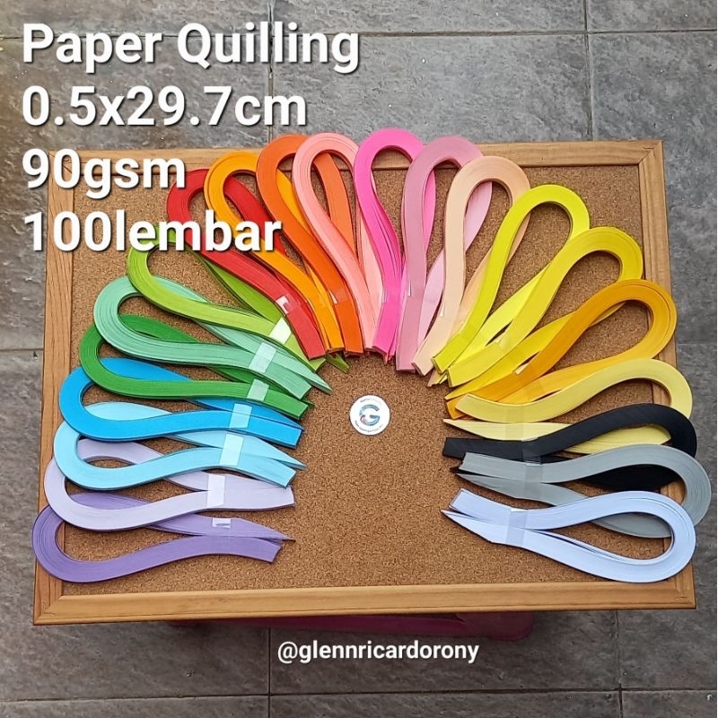 

Paper Quilling 0.5 x 29.7 cm / 90 gsm / 100 lembar