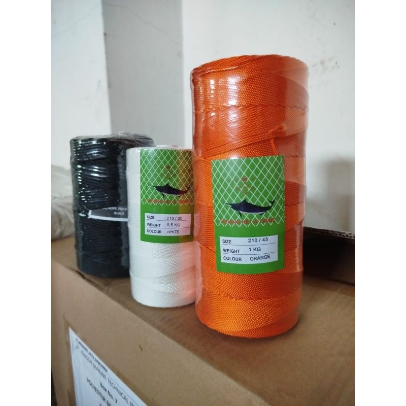 Benang Nylon Marlin / Kingda Kemasan 1KG Untuk jaring pursen , cakalang, jaring cantrang, benang nil