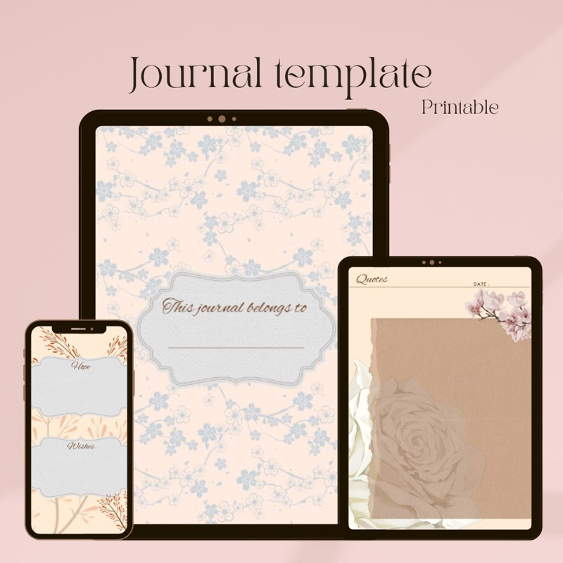 

JOURNAL TEMPLATE DIGITAL (printable)