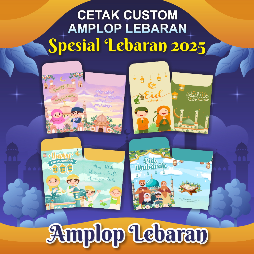 

Amplop Lebaran Custom | Amplop Lebaran Satun | Amplop Lebaran Desain Aesthetic Lucu