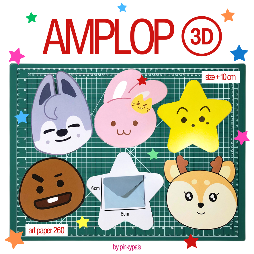 

[FAST PRE-ORDER] AMPLOP 3D KPOP NCT BTS SEVENTEEN SVT DAY6 STRAYKIDS SKZ