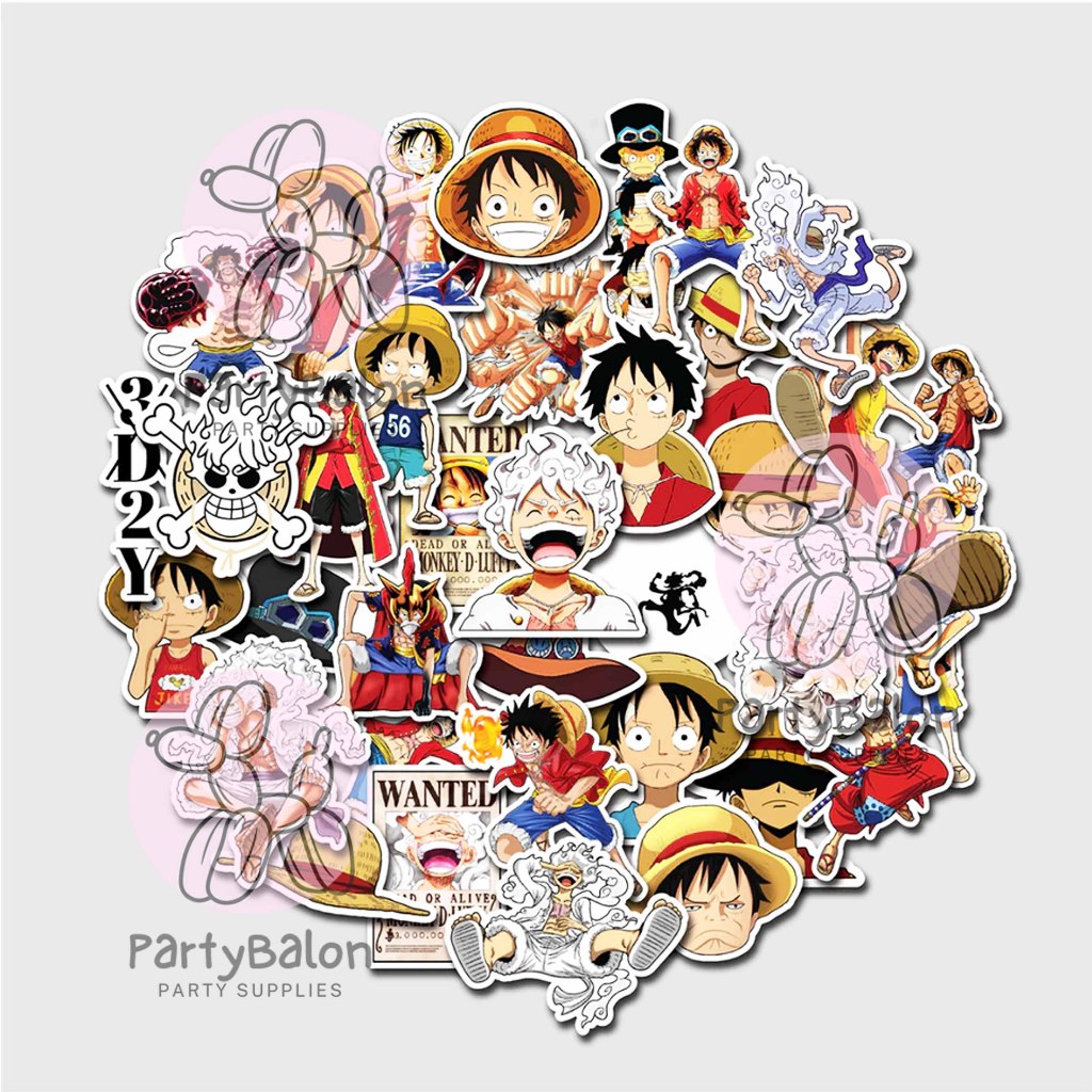 

STICKER PACK | ONE PIECE | MONKEY D LUFFY | NARUTO | STICKER TUMBLER | STIKER LAPTOP KOPER HELM | ISI ( 50 PCS )