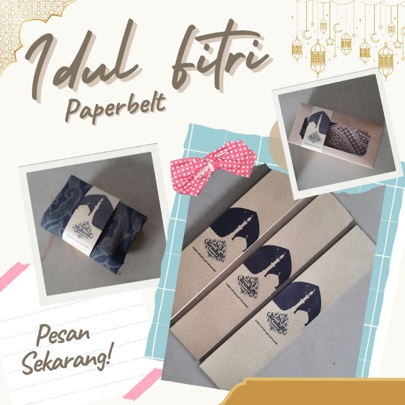 

Paperbelt Lebaran Idul Fitri Kertas Samson 5 x 25 cm Siap Pakai
