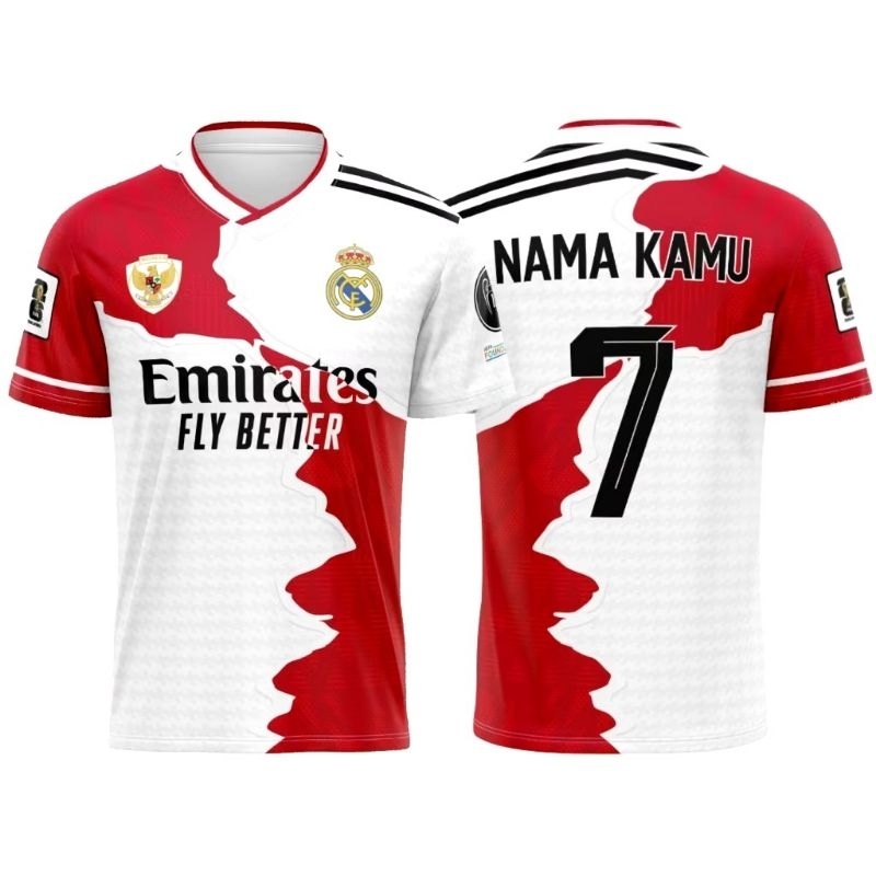 JERSEY INDONESIA X REAL MADRID NEW/JERSEY BOLA INDONESIA MIX REAL MADRID FREE NAMESET