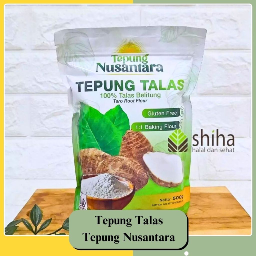 

SHIHA - GLUTEN FREE TEPUNG TALAS, SERBAGUNA - CAKES & COOKIES - 1KG & 500GR - 500 gr