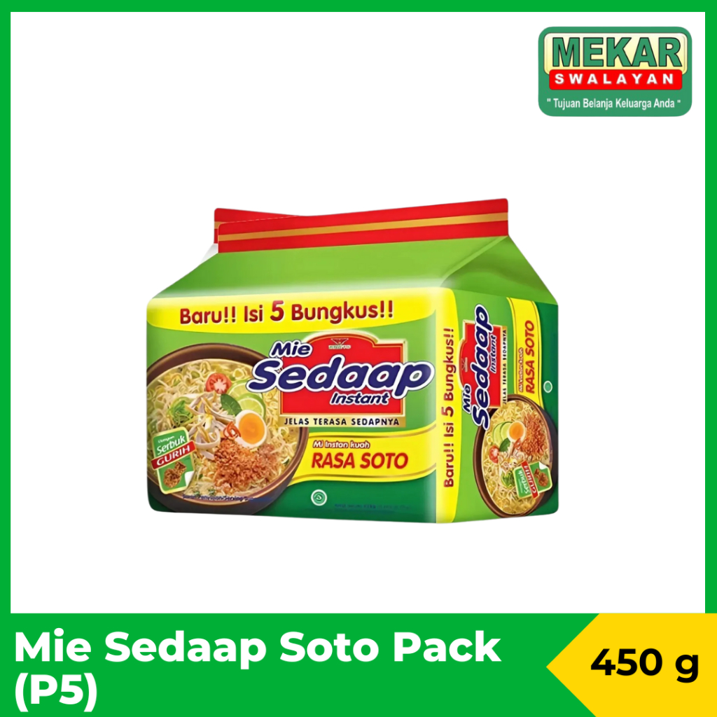 

Mie Sedaap rasa soto pack isi 5