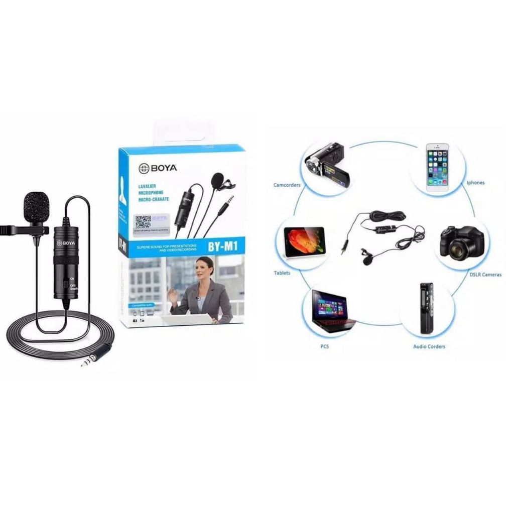 Mic Youtuber Boya BY-M1 / mic kecil tanpa kabel