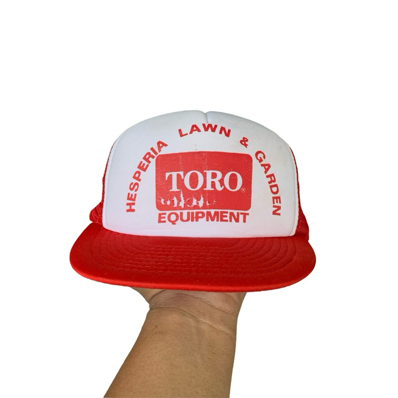 Topi Vintage Jaring Mesh Toro Equipment Vintage Trucker Hats
