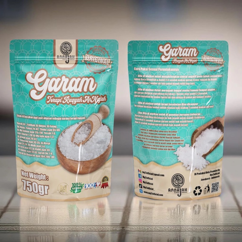 

Garam Ruqyah AnNajah 100% Original 750 gr- Kemasan Besar Garam Kesehatan