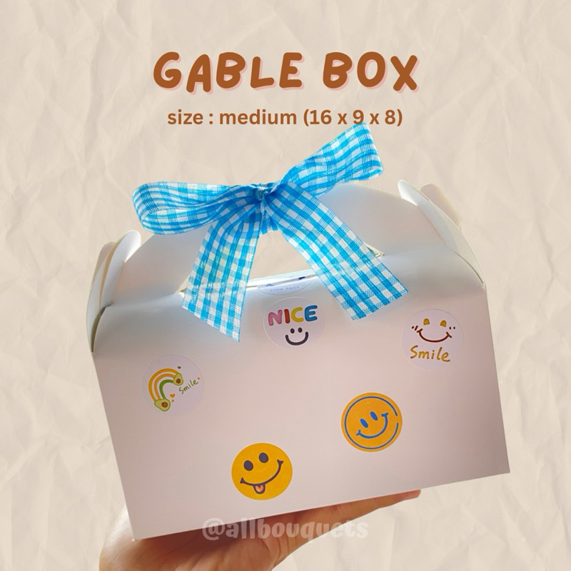 

GABLE BOX GIFT BOX / HAMPERS (ONLY BOX/TANPA ISI)