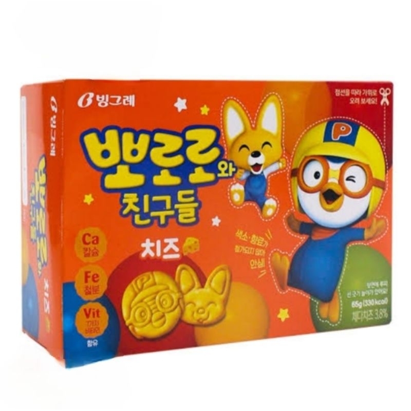 

Pororo biskuit cheese 65gram/ biskuit rasa keju